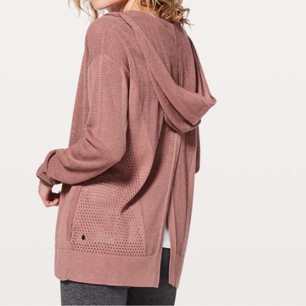 lululemon still movement wrap knitted sweater